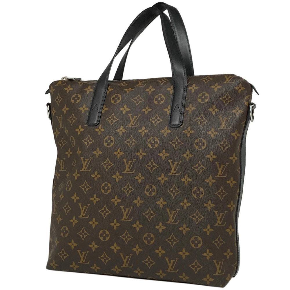 Louis Vuitton Shoulder Bag Tote Monogram Macassar Brown